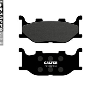 GALFER KLOCKI HAMULCOWE KH199 PÓŁMETALICZNE