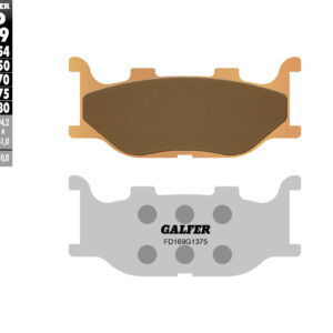 GALFER KLOCKI HAMULCOWE KH199 SPIEK METALICZNY (ZŁOTE) SPORT