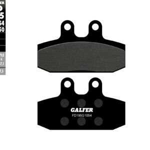 GALFER KLOCKI HAMULCOWE KH256 PÓŁMETALICZNE