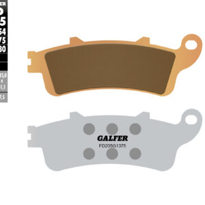 GALFER KLOCKI HAMULCOWE KH261 / KH281 SPIEK METALICZNY (ZŁOTE) SPORT