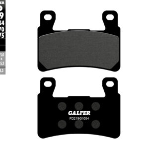 GALFER KLOCKI HAMULCOWE KH265 / KH296 PÓŁMETALICZNE