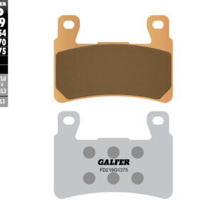 GALFER KLOCKI HAMULCOWE KH265 / KH296 SPIEK METALICZNY (ZŁOTE) SPORT