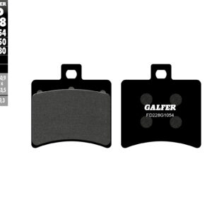 GALFER KLOCKI HAMULCOWE KH298 PÓŁMETALICZNE