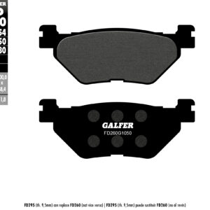 GALFER KLOCKI HAMULCOWE KH319 PÓŁMETALICZNE SCOOTER