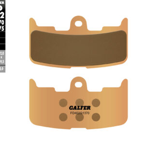 GALFER KLOCKI HAMULCOWE KH345 SPIEK METALICZNY (ZŁOTE) STREET