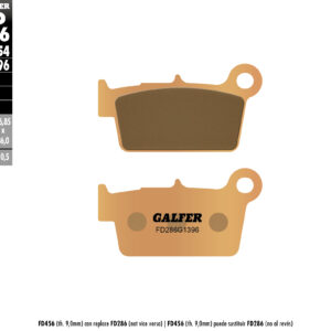 GALFER KLOCKI HAMULCOWE KH367 SPIEK METALICZNY (ZŁOTE) OFF ROAD