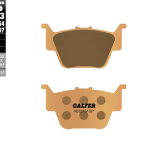 GALFER KLOCKI HAMULCOWE KH373 SPIEK METALICZNY (ZŁOTE) ATV TYŁ HONDA TRX 420 '09- ,TRX 450R '04-'05, TRX 680 RINCON '03-