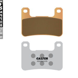 GALFER KLOCKI HAMULCOWE KH379 SPIEK METALICZNY (ZŁOTE) SPORT, PRZÓD KAWASAKI/SUZUKI