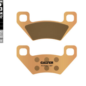 GALFER KLOCKI HAMULCOWE KH395 SPIEK METALICZNY (ZŁOTE) ATV