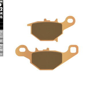 GALFER KLOCKI HAMULCOWE KH401 SPIEK METALICZNY (ZŁOTE) OFF ROAD SUZUKI RM 85 '05-'23