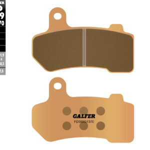 GALFER KLOCKI HAMULCOWE KH409 SPIEK METALICZNY (ZŁOTE) STREET HARLEY DAVIDSON