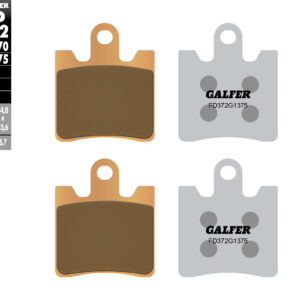 GALFER KLOCKI HAMULCOWE KH423/4 SPIEK METALICZNY (ZŁOTE) SPORT