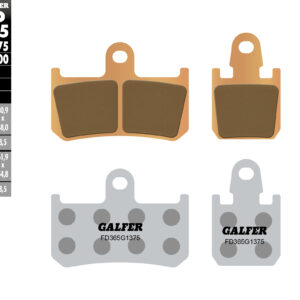 GALFER KLOCKI HAMULCOWE KH442/4 SPIEK METALICZNY (ZŁOTE) SPORT