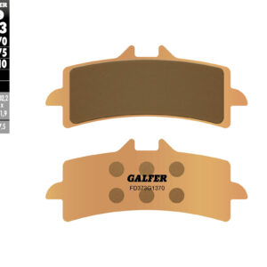 GALFER KLOCKI HAMULCOWE KH447 SPIEK METALICZNY (ZŁOTE) SINTER STREET, PRZÓD (BREMBO)