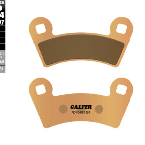 GALFER KLOCKI HAMULCOWE KH456 SPIEK METALICZNY (ZŁOTE) ATV POLARIS PRZÓD