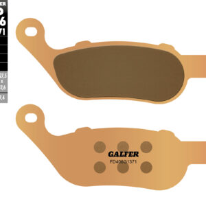 GALFER KLOCKI HAMULCOWE KH458 SPIEK METALICZNY (ZŁOTE) STREET HARLEY DAVIDSON