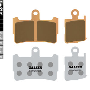 GALFER KLOCKI HAMULCOWE KH499/4 SPIEK METALICZNY (ZŁOTE) SPORT