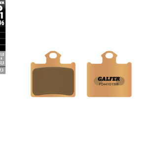 GALFER KLOCKI HAMULCOWE KH602 SPIEK METALICZNY (ZŁOTE) OFF ROAD