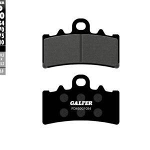 GALFER KLOCKI HAMULCOWE KH606 PÓŁMETALICZNE