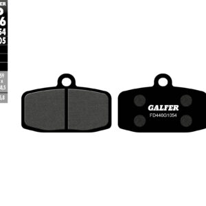 GALFER KLOCKI HAMULCOWE KH612 PÓŁMETALICZNE