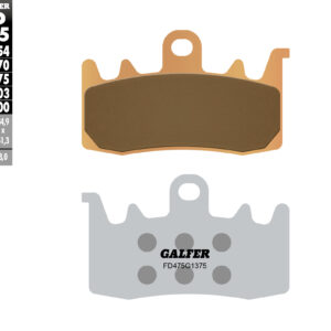 GALFER KLOCKI HAMULCOWE KH630 SPIEK METALICZNY (ZŁOTE) SPORT