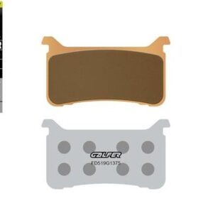 GALFER KLOCKI HAMULCOWE KH700 SPIEK METALICZNE (ZŁOTE) SPORT PRZÓD HONDA CBR 600RR '18-; VFR 800 '17-; CROSSRUNNER 800X '17; CB 1000R '18-; CB 1000 HORNET '24-; CB 1100N/RS '17-; CBR 1000RR '17-'25; CMX 1100T REBEL '21-