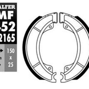 GALFER SZCZĘKI HAMULCOWE PRZÓD SH527 (Y527) YAMAHA SR 125 '82-'97, SR 250 '80-'90, TYŁ CPI ARAGON 125 '07-,(25x130MM)