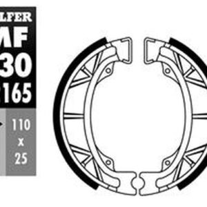 GALFER SZCZĘKI HAMULCOWE TYŁ APRILIO AMICO 50 '90-'95, GULLIVER 50 '95-'98, MOJITO 125 '05-, SCARABEO 100 '00-'04, SCARABEO 50 '04-, SR 50 '92-'96, SYM JUNGLE 50 '99-, YAMAHA JOG 50 '92-'01, AXIS 50 '93-, TTR 90/125 '00-, TTR 50 '06-,
