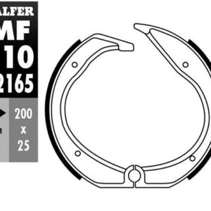 GALFER SZCZĘKI HAMULCOWE TYŁ BMW R 100GS/PD '88-'94, R 100RS '81-'82, R 45/65 '81-86, R 65LS '82-'88, R 65R '93-, R 80GS '88-'98, R 80GS/PD '81-'87, R 80RT/ST '81-'82