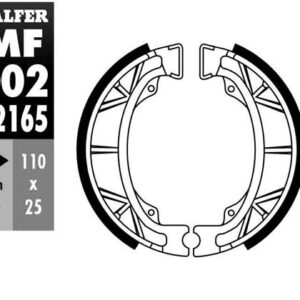 GALFER SZCZĘKI HAMULCOWE TYŁ/PRZÓD HONDA BALI 50/100 '95-, CG 125 '80-'03, MONKEY 50 '88-, MTX 125 '86-'90, PEUGEOT ZENITH 50 '93-, KYMCO HEROISM 50/125 '95-, (PATRZ OPIS DODATKOWY)