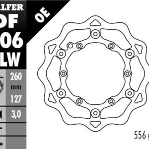 GALFER TARCZA HAMULCOWA PŁYWAJĄCA 260MM KTM WSZYSTKIE MODELE, HUSABERG (NG140)