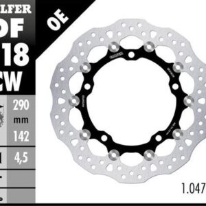 GALFER TARCZA HAMULCOWA PŁYWAJĄCA PRZÓD 290MM KAWASAKI ZX-4RR '24- (290X142X4,5MM)