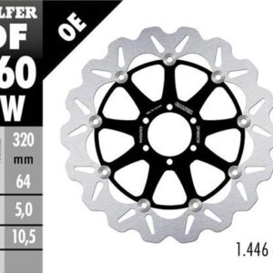 GALFER WYPRZEDAŻ TARCZA HAMULCOWA PRZÓD APRILIA; BENELLI; BIMOTA; CAGIVA; DUCATI; KTM, MOTO GUZZI; YAMAHA (320X64X5) (WAVE FLOATING)
