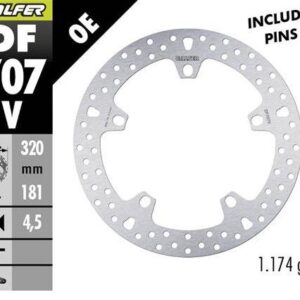 GALFER TARCZA HAMULCOWA PRZÓD BMW F 800R/S/ST/GT '09-; F 900XR '20-; R 850R/RT '04; R 1100S '01-; R 1100/1500/1200/1250S/R/RT/S/ST/GS '01-; K 1200/1300/1600LT/GT/S/RS '02-; HUSQVARNA NUDA 900R '11- (ROUND DISC FIXED) (320X181X4,5MM)