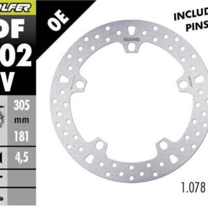 GALFER TARCZA HAMULCOWA PRZÓD BMW R 850/1100/1150/1200 (305X181X4,8) (NG1044)