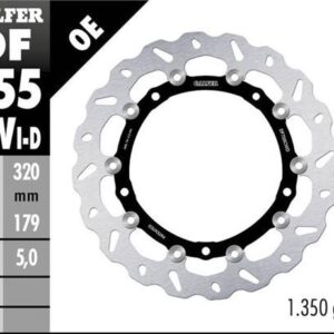 GALFER TARCZA HAMULCOWA PRZÓD BMW S 1000R/RR/XR '09-'22 (PRAWA) (WAVE FLOATING) (320X179X5MM)