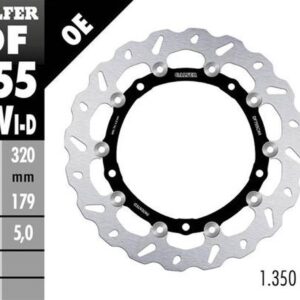 GALFER TARCZA HAMULCOWA PRZÓD BMW S 1000R/RR/XR '09-'22 (LEWA) (WAVE FLOATING) (320X179X5MM)