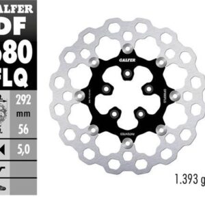 GALFER TARCZA HAMULCOWA PRZÓD HARLEY-DAVIDSON (292X56X5) PŁYWAJACA CUBIQ
