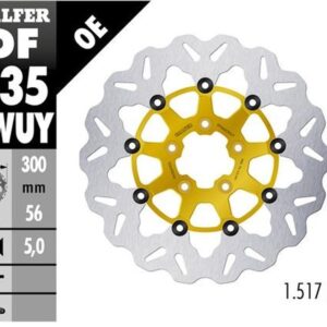 GALFER TARCZA HAMULCOWA PRZÓD HARLEY-DAVIDSON (300X56X5) PŁYWAJĄCA KOLOR ZŁOTY