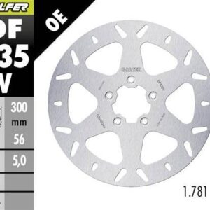 GALFER TARCZA HAMULCOWA PRZÓD HARLEY-DAVIDSON (300X56X5) (ROUND FIXED)