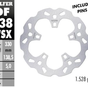 GALFER TARCZA HAMULCOWA PRZÓD HARLEY-DAVIDSON (330X138X5)