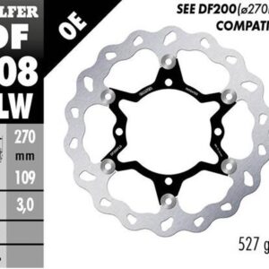 GALFER TARCZA HAMULCOWA PRZÓD KAWASAKI KX 250F '15-'23; KX 450F '15-'23 (WAVE FLOATING) (270X109X3MM)