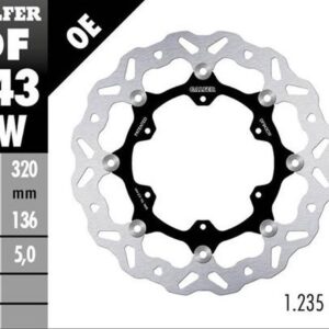 GALFER TARCZA HAMULCOWA PRZÓD KTM 790R ADVENTURE '19-'22; 890R/L ADVENTURE '21-'23 (WAVE FLOATING) (320X136X5MM)