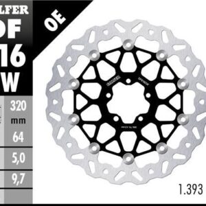 GALFER TARCZA HAMULCOWA PRZÓD KTM 890SMT '23-'25 (WAVE FLOATING) (320X64X5MM)