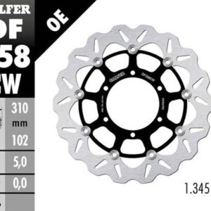 GALFER TARCZA HAMULCOWA PRZÓD SUZUKI GSX-R 600 '08-; GSX-R 750 '08-; GSX-R 1000 '09-'15 (WAVE FLOATING) (310X102X5MM)
