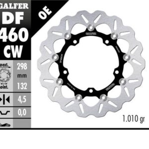 GALFER TARCZA HAMULCOWA PRZÓD YAMAHA MT-03 '16-, YZF R3/R25 '15- (298MM) PŁYWAJĄCA WAVE FLOATING