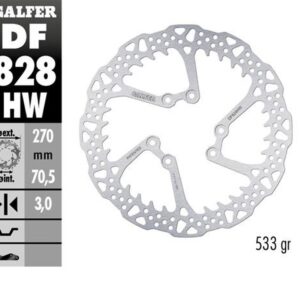 GALFER TARCZA HAMULCOWA PRZÓD TM EN/MX/SMR/SMX 125/144/250/300/400/450/530 '00-'24 (270X70,5X3MM) SHARK ENDURO MX