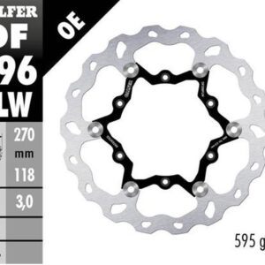 GALFER TARCZA HAMULCOWA PRZÓD YAMAHA YZ 125 '22-'23; YZ 250 '22-23; YZ 250F '21-23; YZ 450F '20-'23; WR 250F '17-; WR 450F '20-'23 (WAVE FLOATING) (270X118X3MM)