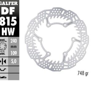 GALFER TARCZA HAMULCOWA TYŁ BETA 250RR '12-'24; 300RR '13-'24; 350RR '13-'24; 400/430/450/480/498 '13-'24; X-TRAINER '15-'24 (240X109X5MM) SHARK ENDURO MX