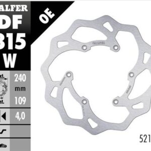 GALFER TARCZA HAMULCOWA TYŁ BETA RR 250/300/350 '12-, RR 390/400/430/450/450/498 '14-, XTRAINER 250/300 '15- WAVE (240X109X4MM)